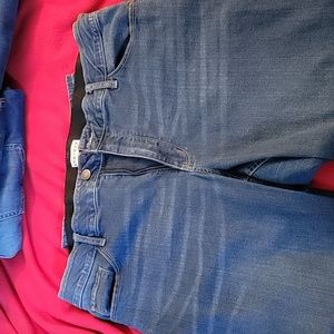 Ava Viv stretch jeans, zip, medium blue, 22w